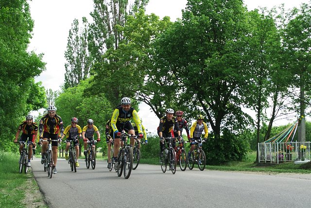 W drodze powrotnej całkiem duży peleton się zebrał