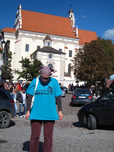 dzięki koszulce DBS byłam łatwo nawigowalna w tłumie Kazimierza ;-)